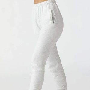 Joah Brown Empire sweatpants in pearl grey